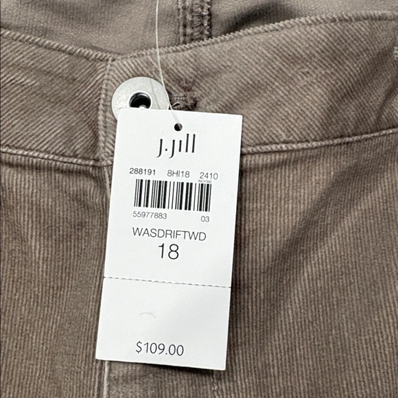 J. Jill Women's Brown Corduroy Boot Cut Jeans - Picture 3 of 9